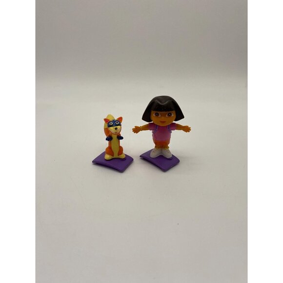 Vintage 2006 Dora the Explorer and Swiper Figurine Set - Mattel Nickelodeon - Picture 1 of 5